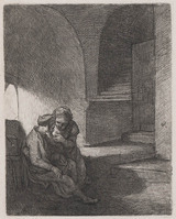 KG 11288
          <br/>
          Pero geeft de oude Cimon de borst
          <br/>
          <em>Picart, Bernard (1673-1733)</em>